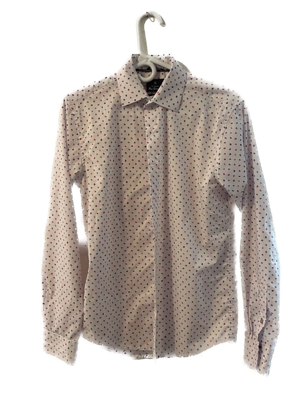 Ben Sherman Slim Fit Stretch Long Sleeve Button Down Shirt - S (14-14.5)